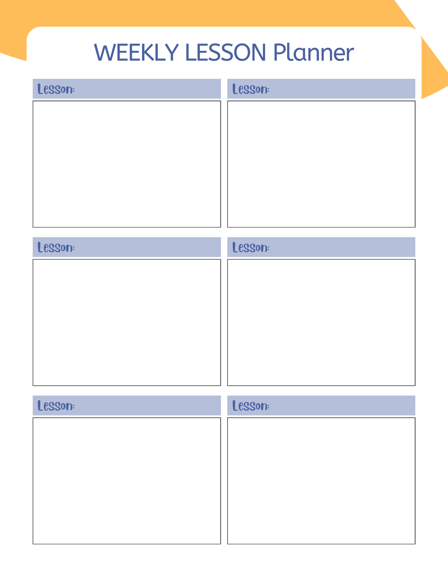 Detailed view of the lesson planning and report card template pages in the Homeschool Mastery Planner.